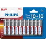 Philips Battery aa LR-6 power L 20 pieces