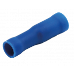 Rondstekerhuls 1.5-2.5mm² met versterkingshuls blauw Ø 4.0mm per 100 stuks