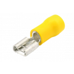 disconnector female 2.5-6. 0mm² yellow 6. 3x0.8mm 50 pieces