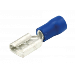 Vlakstekerhuls 1.5-2.5mm² met versterkingshuls blauw 8.0x0.8mm per 100 stuks