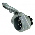 Stekkerdoos Jaeger "N" 24V 7-polig vlaksteker aansluiting Aluminium ISO1185
