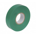 Insulation tape green 15mm wide 10 meters long 10 pieces.