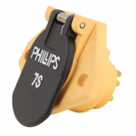 Socket Phillips 7-pin type ''S'' waterproof ISO 1185