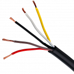ABS kabel 2x4mm² (rood/bruin) & 3x1.5mm² (zwart/wit/geel) per 50 mtr.