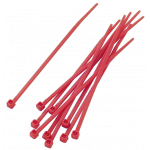 Kabelbinders rood T50R 200mm lang x 4.6mm breed per 100 stuks