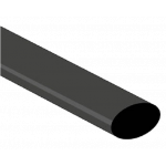 Krimpkous zonder lijmlaag zwart 12.7mm->6.4mm