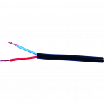 Trailerkabel rond FLYY 2x1.5 mm² rood/blauw op haspel per 50 mtr.