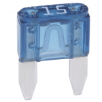 Blade fuse mini 15amp. blue 50 pieces