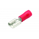 Vlakstekerhuls rood 0.5-1.5mm² 8,3x0,8mm per 100 stuks