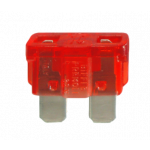 Blade fuse 10amp. DIN 72581/3F red 50 pieces